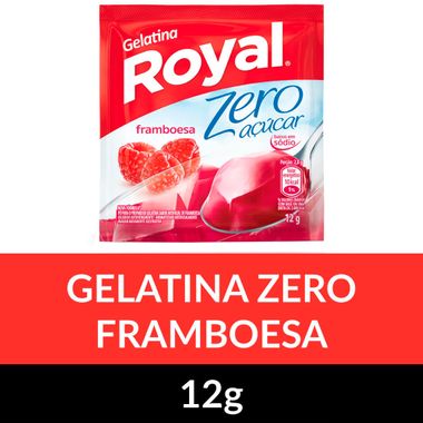Gelatina Pó Zero Royal Framboesa 12g