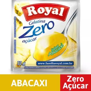 Gelatina Zero Sabor Abacaxi Royal 12g