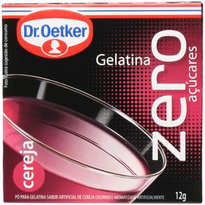 Gelatina Zero Sabor Cereja Dr. Oetker 12g