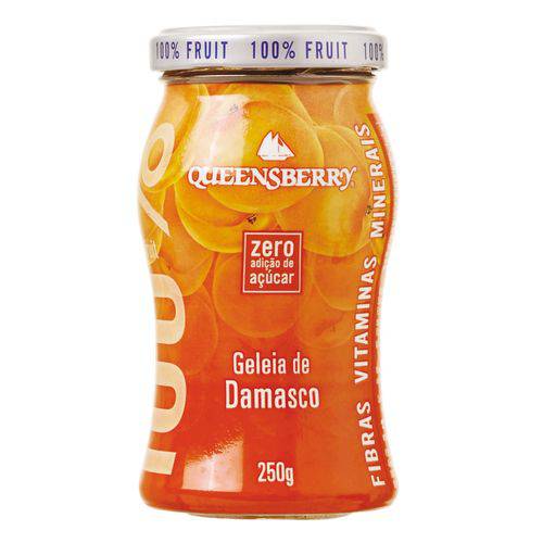 Geleias Wellness 100 Damasco Natural 250gr - Queensberry