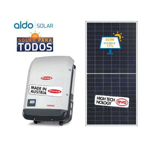 Gerador de Energia Fronius Solo Aldo Solar Gef 60,3kwp Byd Poli Half Cell Eco 25kw 1mppt Trif 380v