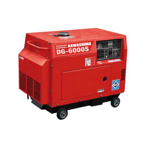 Gerador de Energia Kawashima DG 6000-S 5 KVA Diesel / Monofásico / Bivolt