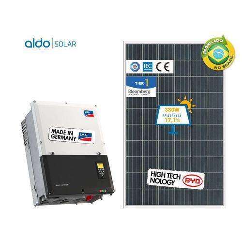 Gerador de Energia Sma Finame/mda Aldo Solar Gf 81,51kwp Byd Poli Sunny 75kw 1mppt Trif 380v