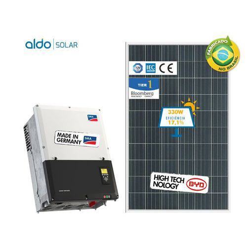 Gerador de Energia Sma Finame/mda Aldo Solar Gf 71,28kwp Byd Poli Sunny 60kw 1mppt Trif 380v