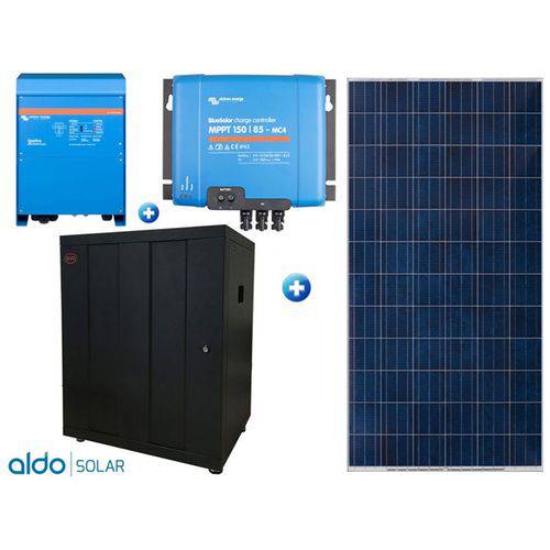 Gerador de Energia Victron Off Grid Aldo Solar Gef-ogv5000230pg 5000va S-230v Autonomia 24 Horas Bateria Litio