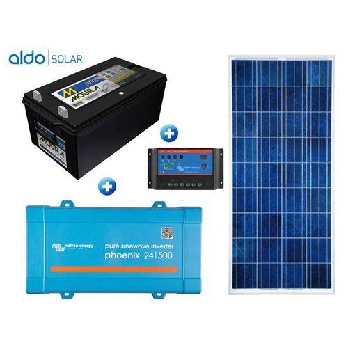 Gerador de Energia Victron Off Grid Aldo Solar Gef-ogv500120pg 500va Saida 230v Autonomia 32 Horas
