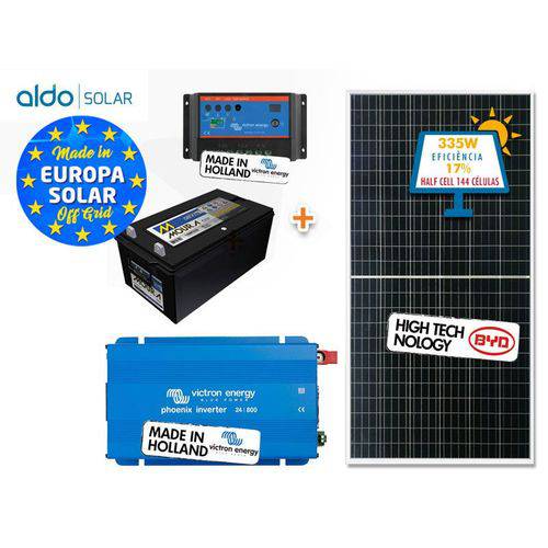 Gerador de Energia Victron Off Grid Aldo Solar Gef-ogv800230pg 800va Saida 230v Autonomia 28 Horas