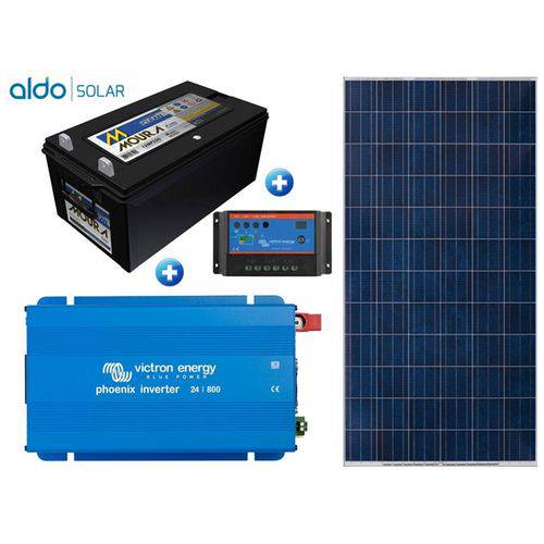 Gerador de Energia Victron Off Grid Aldo Solar Gef-ogv800120pg 800va Saida 120v Autonomia 28 Horas