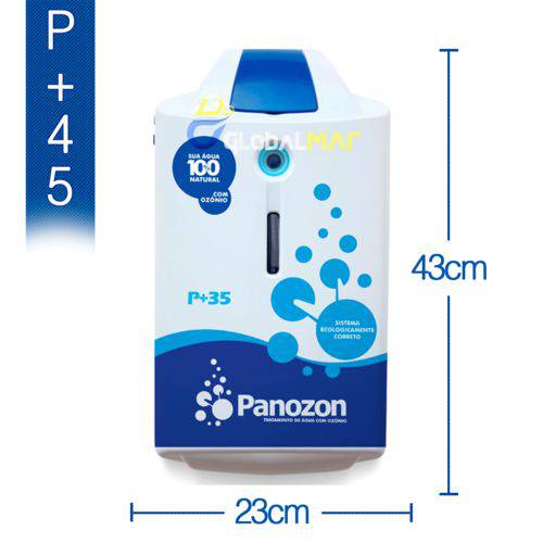 Gerador de Ozônio P/ Piscina Panozon P45 Até 45.000 Litros