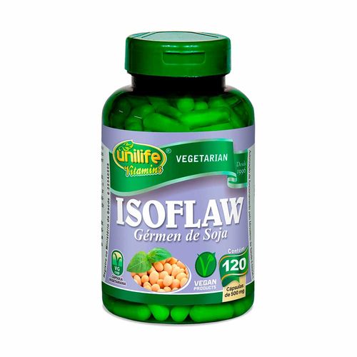Gérmen de Soja Isoflaw - Unilife - 120 Cápsulas de 500mg