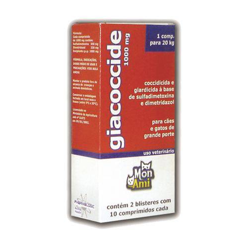 Giacoccide 1000mg 20 Comprimidos