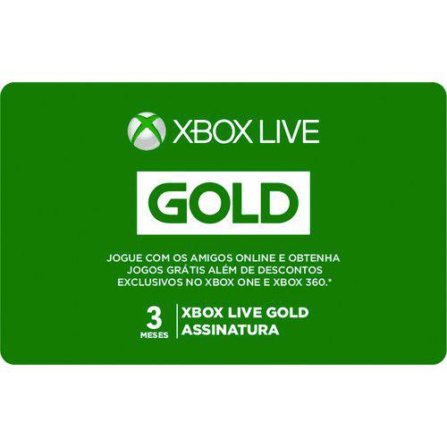 Gift Card Digital Xbox Live 3 Meses