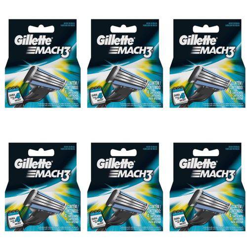 Gillette Mach3 Carga Regular C/4 (kit C/06)