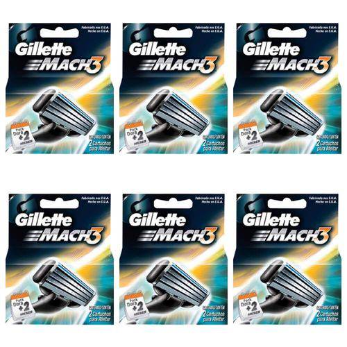 Gillette Mach3 Carga Regular C/2 (kit C/12)