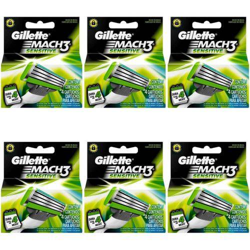 Gillette Mach3 Sensitive Carga C/4 (kit C/06)