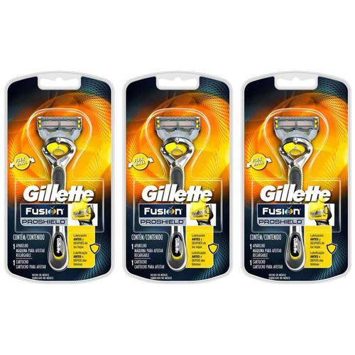 Gillette Proshield Aparelho de Barbear C/1 (kit C/03)