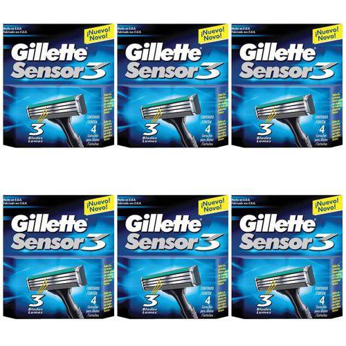 Gillette Sensor 3 Carga C/4 (kit C/06)