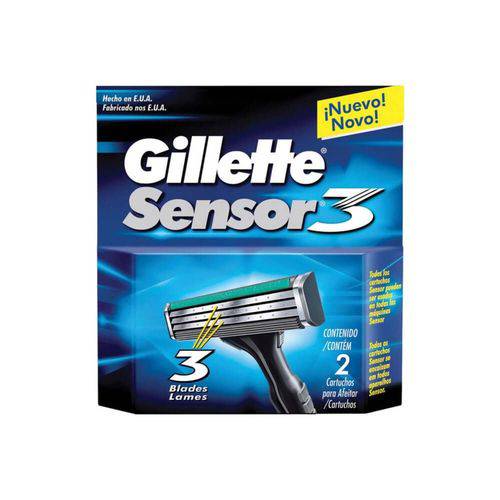 Gillette Sensor 3 Carga P/ Barbear C/2