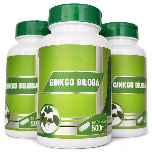 Ginkgo Biloba 500mg - Original - 3 Potes