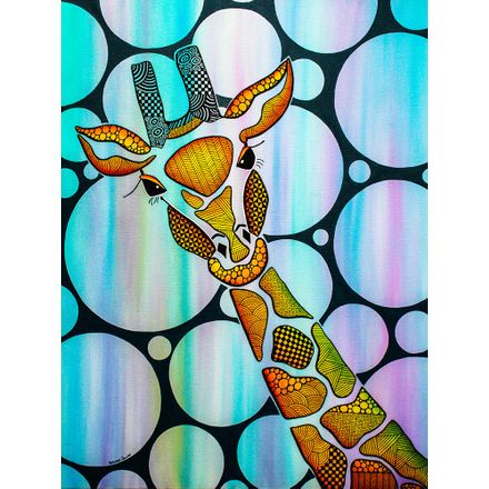 Gravura para Quadros – Arte Girafa 03 - 36 X 47,5 Cm - Papel Fotográfico Fosco