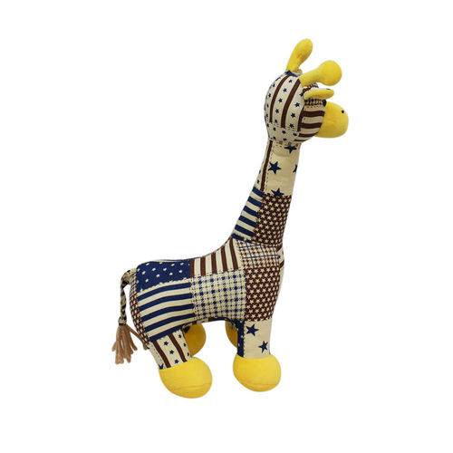 Girafa de Pano América de Pé 40cm - Pelúcia