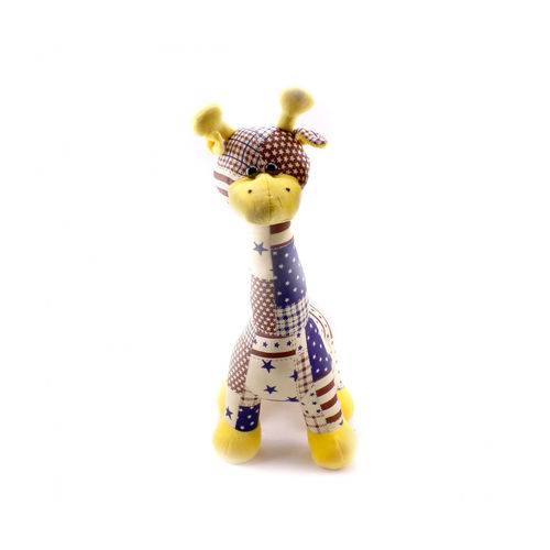 Girafa de Pano América de Pé 35cm - Pelúcia
