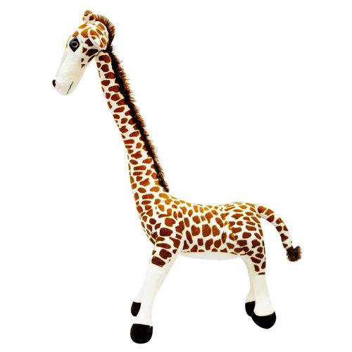 Girafa de Pé com Pescoço Dobrável 72cm - Pelúcia