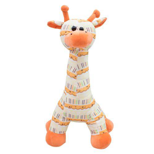 Girafa Laranja em Pé 38cm - Pelúcia