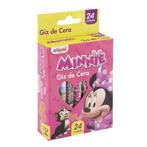 Giz de Cera 24 Cores Minnie - Etitoys