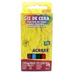 Giz de Cera Acrilex 6 Cores Un 09006