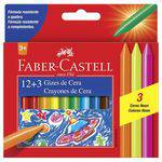 Giz de Cera Fino 12 Cores + 3 Neon Caixa com 24 Estojos - Faber Castell