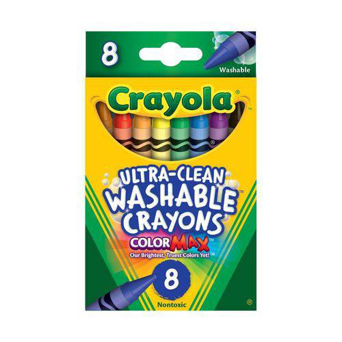 Giz de Cera Lavavel 8 Cores Crayola