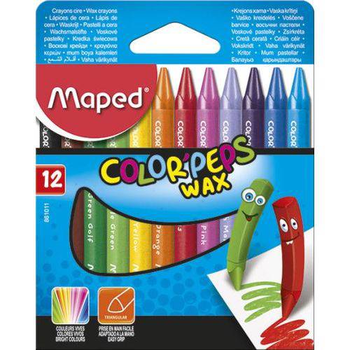 Giz de Cera Maped Color Peps Max 012 Cores 861011