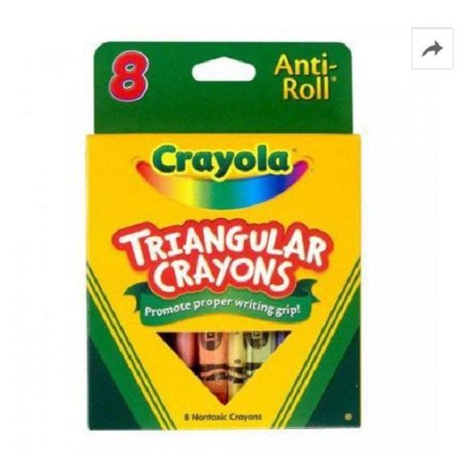 Giz de Cera Triangular 8un 52-4008 Crayola