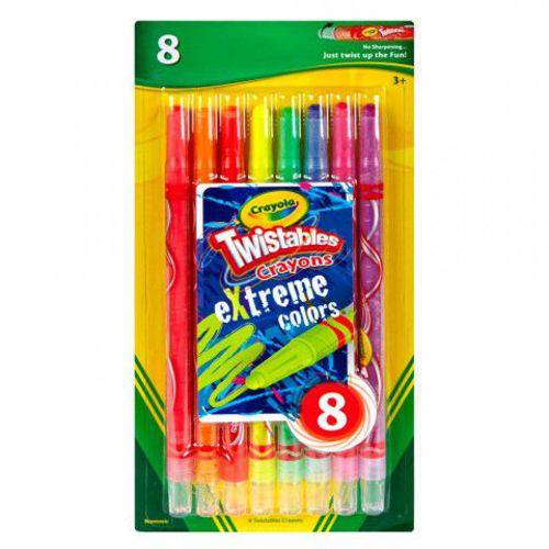 Giz de Cera Twistable Neon 8cores Crayola
