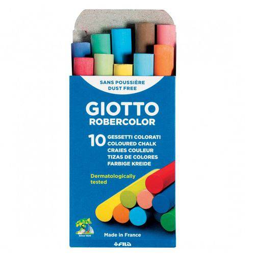 Giz Giotto Robercolor Colorido 10 Unidades (Antialérgico)