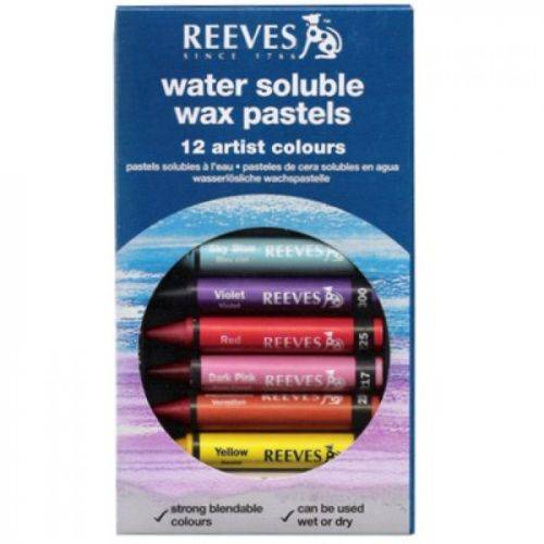 Giz Pastel Aquarelado com 12 Cores Pa12 - Reeves