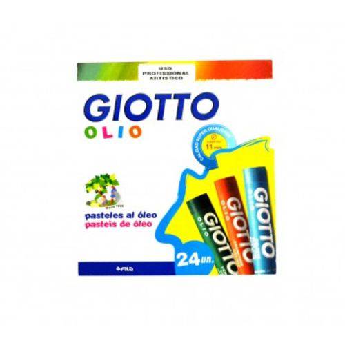 Giz Pastel Oleoso Estojo com 24 Cores Giotto