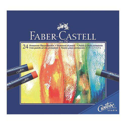 Giz Pastel Oleoso Faber Castell Creative Studio com 24 Cores