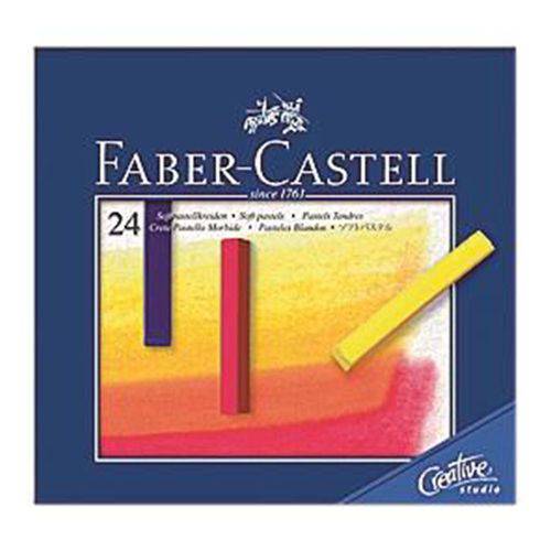 Giz Pastel Seco Longo Faber Castell Creative Studio com 24 Cores