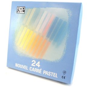 Giz Pastel Seco Quadrado Estojo com 24 Cores Ref.NCT24B Sakura