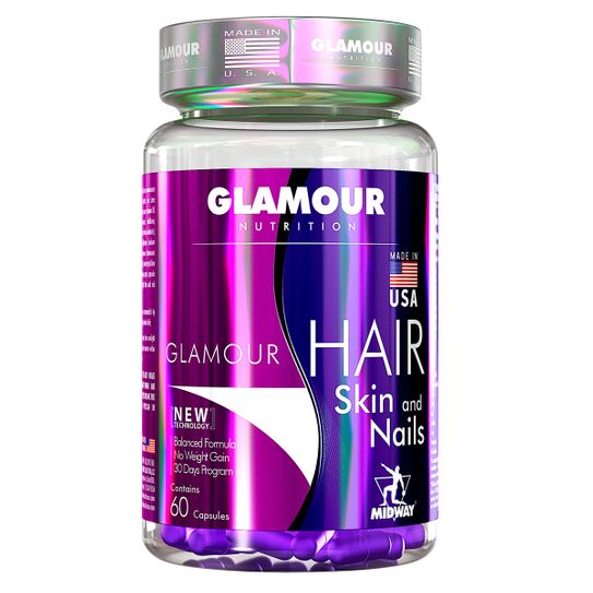 Glamour Hair Skin Nails Midway com 60 Capsulas