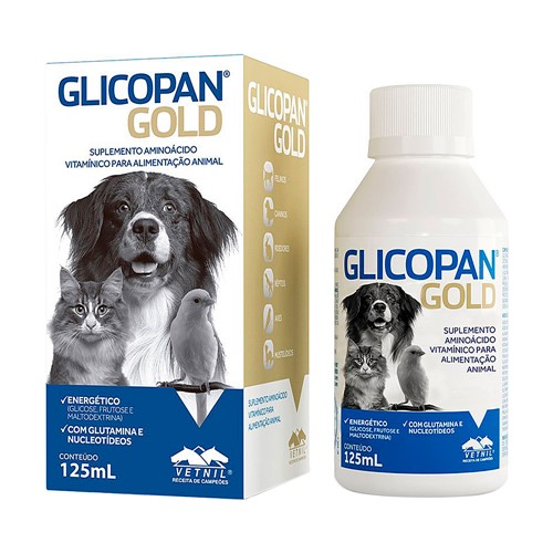 Glicopan Gold Solução Uso Veterinário 125ml