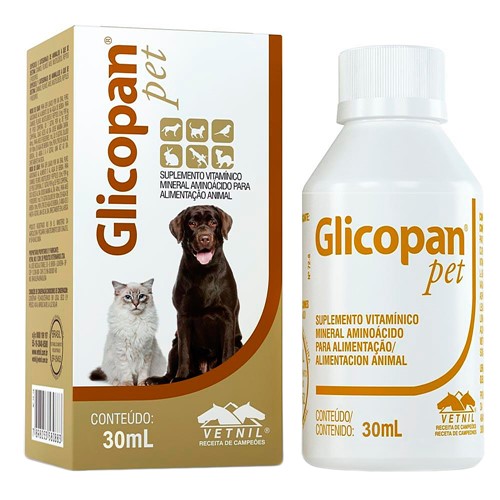 Glicopan Pet Solução Uso Veterinário com 30ml