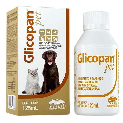 Glicopan Pet Solução Uso Veterinário com 125ml