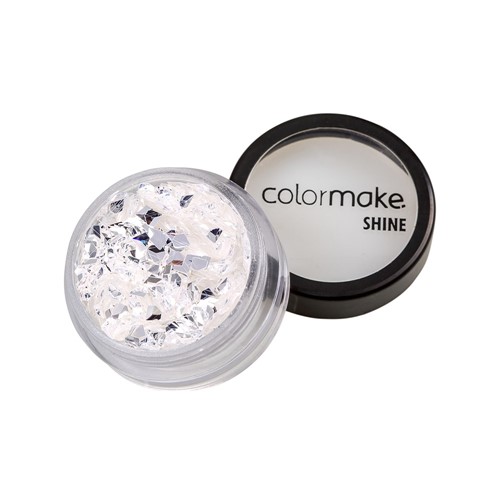 Glitter ColorMake Shine Diamante 3D Perola Prata
