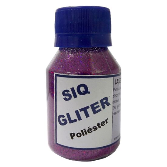 Glitter Poliéster Siquiplás 1/128 Ametista 40g