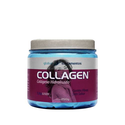 Global Suplementos Collagen com Fibras 250 Gramas
