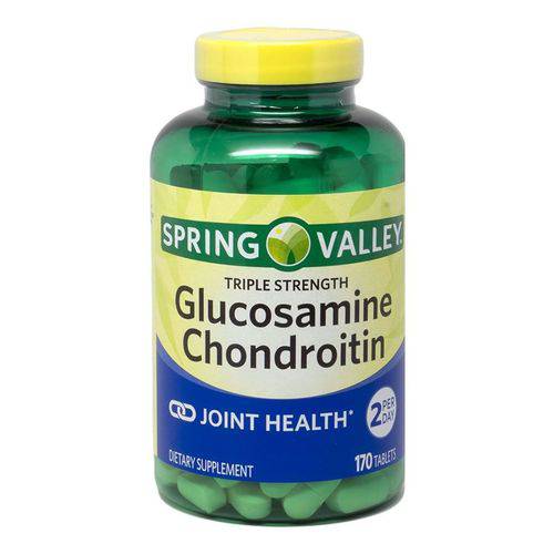 Glucosamina 1500mg Spring Valley Tripla Força - 170 Tabletes