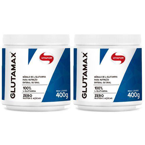 Glutamax L-Glutamina Pura - 2 Un de 400 Gramas - Vitafor